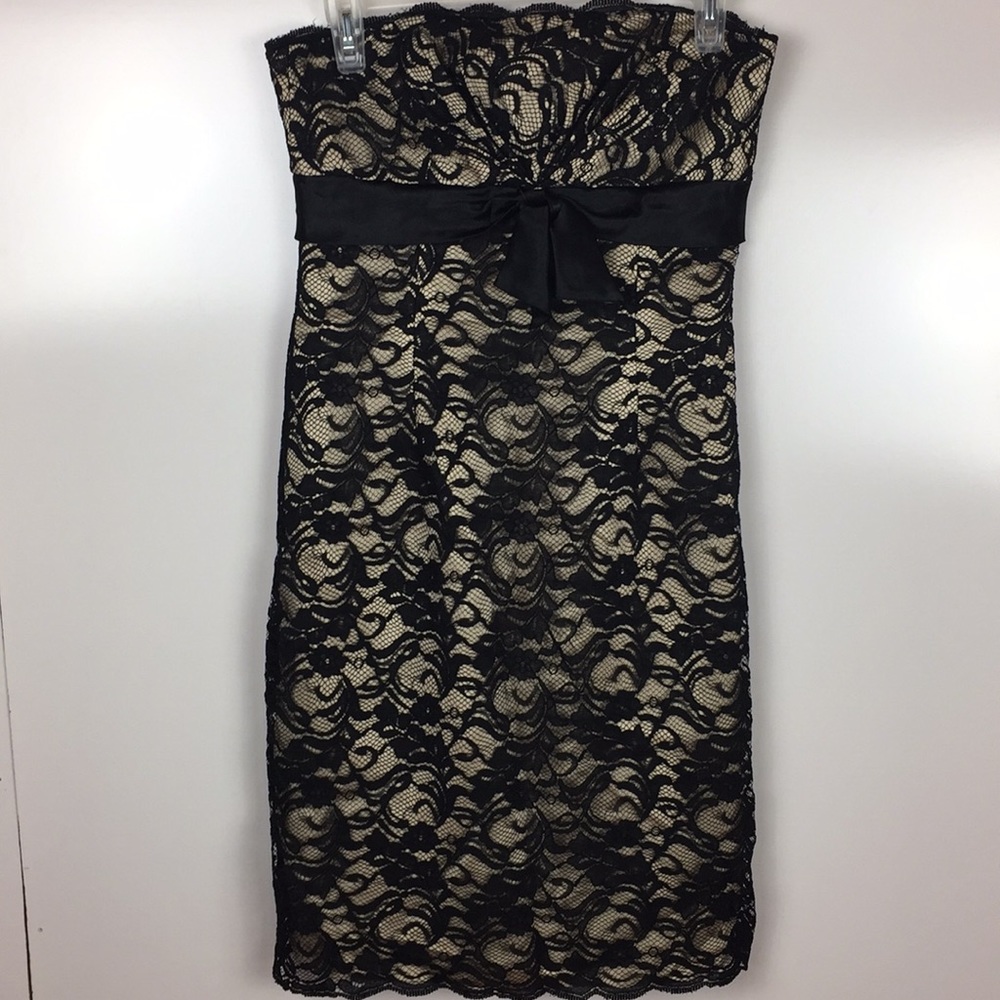 White House Black Market, women’s strapless dress